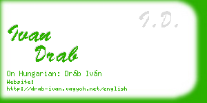ivan drab business card